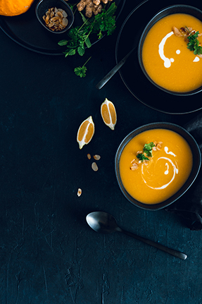 Pumpkin & ginger soup by Jamie Oliver